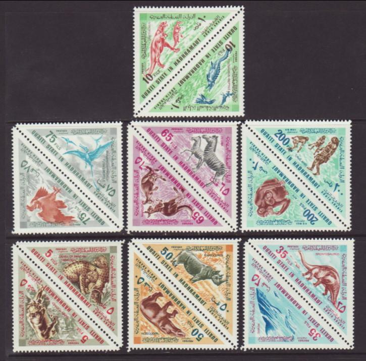 Qu'aiti,Aden MI 177A-190A Animals MNH VF