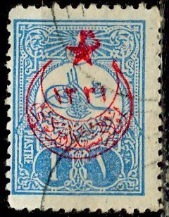 Turkey 1915: Sc. # B19; Used Single Stamp
