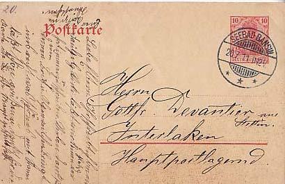 Germany, Government Postal Card