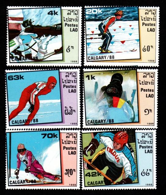 Laos # 842-847 Mint Calgary88!