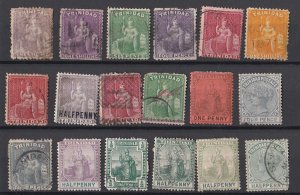 Trinidad Mixture of 18 Stamps, Mostly used, some Faults