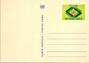 United Nations Geneva, Government Postal Card