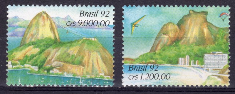 Brazil 1992 Mi#2507/2508  Tourism Year in the Americas Sugarloaf  Set (2) MNH