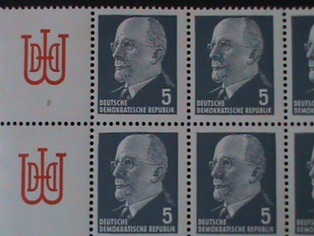 GERMANY-DDR-1961-SC#582a-CHAIRMAN WALTER ULBRICHT BOOKLET PANE MNH  VF-63 YEARS