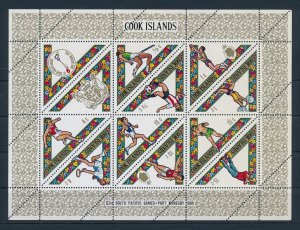 [114540] Cook Islands 1969 Sports South Pacific Games Triangles sheet MNH