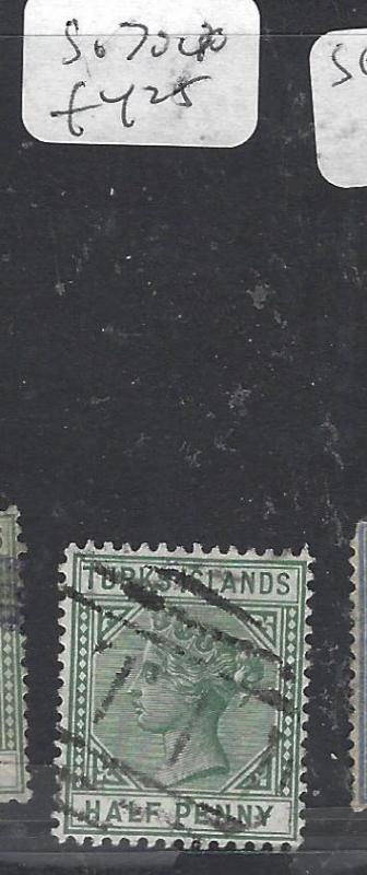 TURKS  ISLANDS (P3009B)  QV 1/2 D  SG 70       VFU