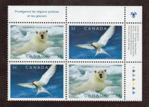 Canada Plate Block # 2327a - M/NH - Preserving the Poles - UR