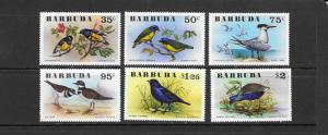 BIRDS - BARBUDA #238-43  MNH