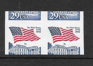 IMPERFORATE + MISCUT ERROR Pair, Scott #2609a, MNH, Cat. $15.00