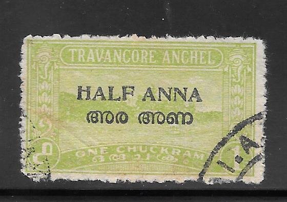 India Travancore Cochin #3 Used Single