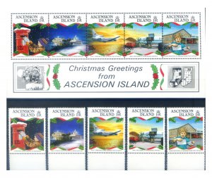 Ascension. Christmas 1993. Series + Sheet.