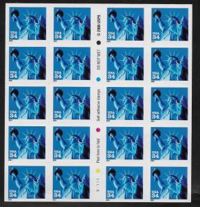 UNITED STATES SC# 3485b  PANE/20 VF/MNH 2001