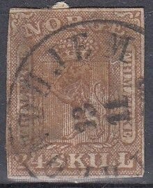 Norway Scott 10 Used  Faulty - 1863 Issue