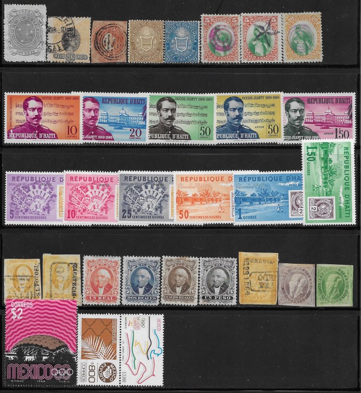 Central & South America mini-collection of 31 stamps - 2018 SCV $107.00 -5433