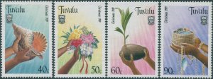 Tuvalu 1989 SG564-567 Christmas set MNH