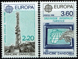 Andorra French #363-364  MNH - Europa (1988)