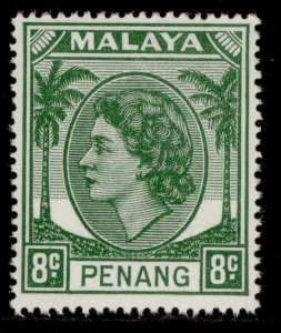 MALAYSIA - Penang QEII SG33, 8c green, NH MINT.