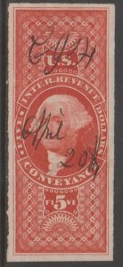 U.S.  Scott #R89a Conveyance - Revenue Stamp - Used Single