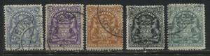 Rhodesia 1898-1908 2/6d to 10/ used