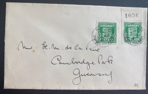 1941 Guernsey Channel Islands German Occupation England First Day Cover Local