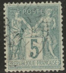 FRANCE Scott 78 5c 1876 Peace and Commerce issue