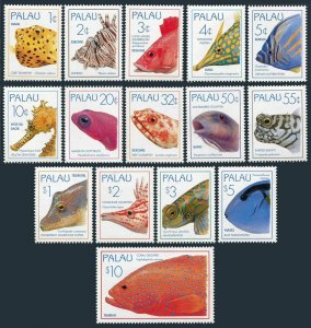 Palau 351-365,MNH.Michel 840-854. Fish 1995.