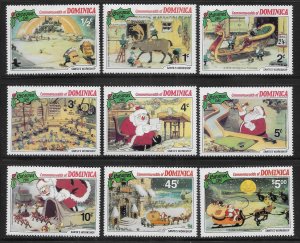 Dominica 706-714 Disney 1981 Christmas Santa's Workshop MNH c.v. $7.75