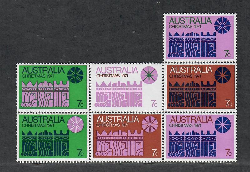 Australia Sc#508 M/NH/VF, Complete Set, Blk/7, Cv. $35