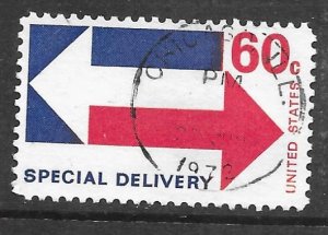 USA E23: 60c Arrows, single, used, VF