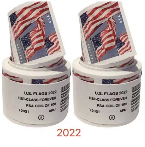 For wholesale offers please contact 2022Flag Forever Stamps 10Roll of 1000pcs