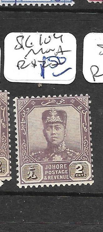 MALAYA JOHORE  (P1301B) 2C  SG 104  MNH