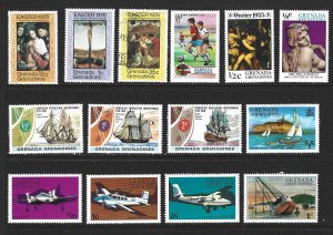 GRENADA GRENADINES  Mint & Used Lot of 36 Different Stamps 2018 CV $9.00