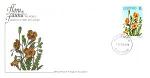 Lesotho, Worldwide First Day Cover, Flowers