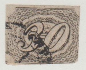 Brazil Scott #8 Stamp - Used Single