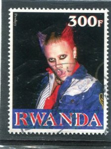 Rwanda 1999 PRODIGY Singer Single Perforated Fine Used VF