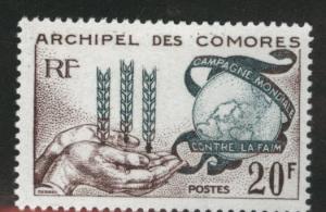 Comoro Islands Scott 54  MH* 1963 FAO stamp