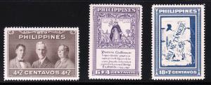 Philippines B1 - B3 -  FVF MNH