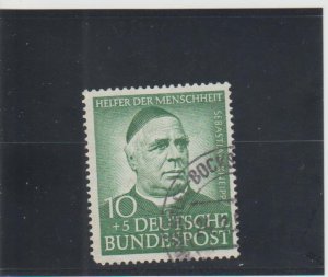 Germany  Scott#  B335  Used  (1953 Dr. Johann Senckenberg)