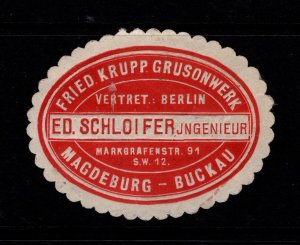 Germany Early 1900s Magdenburg - Buckau Postal Seal Used - S39704