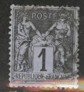 France Scott 86 type 2 used 1877 CV$1.75