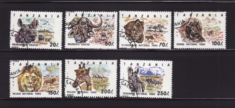 Tanzania 1185-1191 Set U Animals