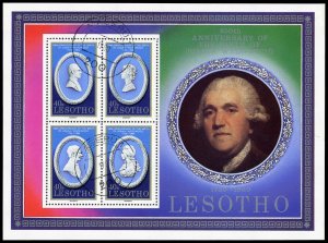 Lesotho 301 Mint (CTO) Josiah Wedgwood Souvenir Sheet