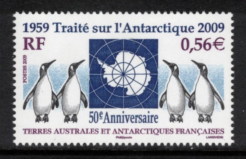 FRENCH ANTARCTIC 2009 Antarctic Treaty Anniversary Scott 421, Yvert 551; MNH