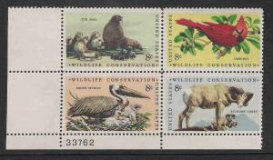 U. S.   # 1464 - 67   Plate  Block