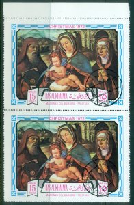 Ras Al Khaima 1972 Mi#893 Xmas, Madonna 15r pr CTO