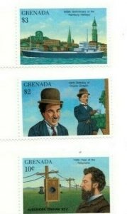 Grenada - 1990 - Anniversary & Events - Set Of 3 Stamps - MNH