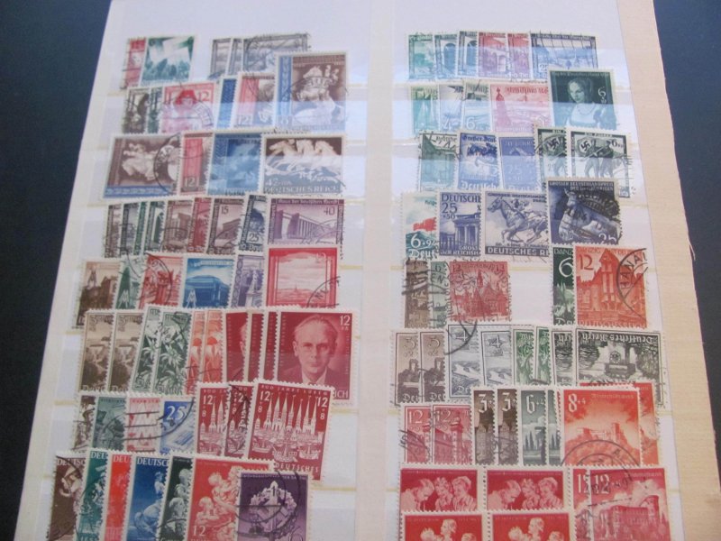 GERMANY 1920S-1940S MOSTLY USED LOT  MANY SETS (124)