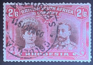 1910 Rhodesia South Africa GB stamp, 2/6 British double headed Cat.sg#161