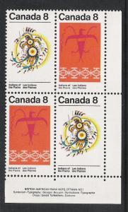 Canada #565a LR PL BL Plains Indians 8