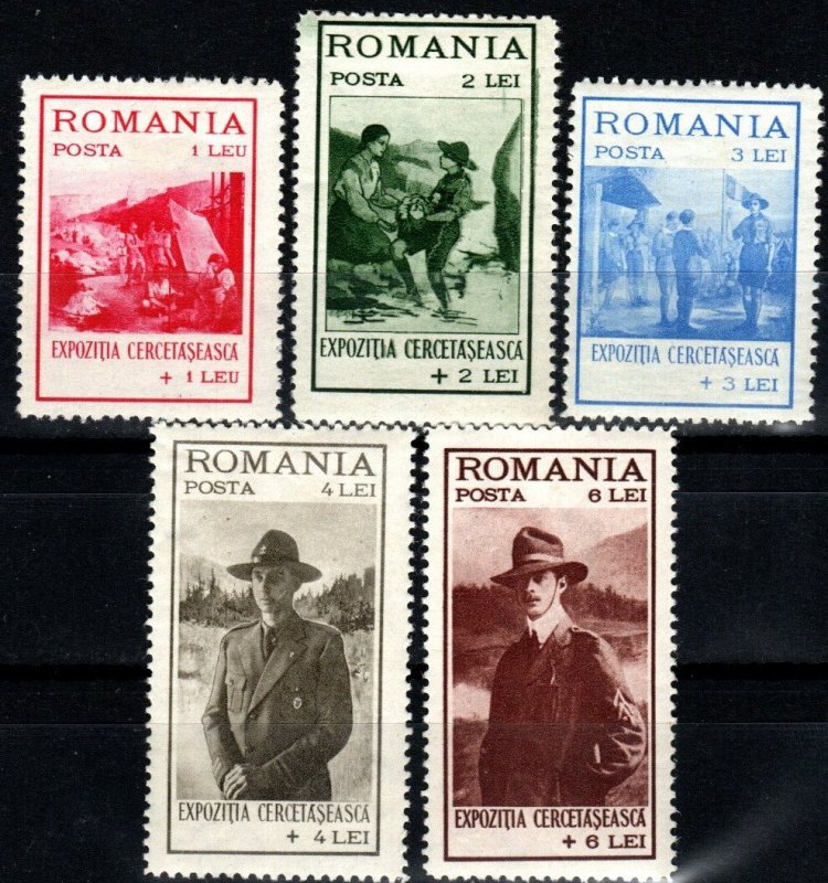 Romania #B26-30  F-VF Unused CV $32.25 (X7578)